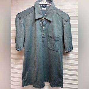 J.Press Men's Short-Sleeve Polo with Chest Pocket